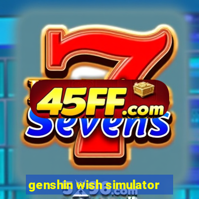 genshin wish simulator